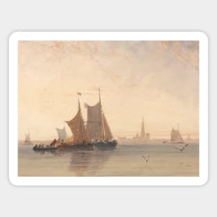 Antwerp, Morning by David Cox Magnet